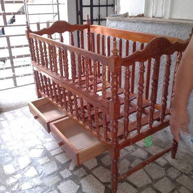 Cuna con colchón de 2 gavetas - Img 122646961