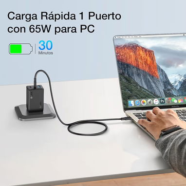 Cargador 1Hora 65w con cable - 4/7