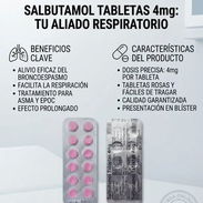 SALBUTAMOL EN TABLETAS 10t,4MG(VENCE 7/28) - Img 57950395
