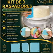 kit de raspadores para repostería, alisadores de pasteles - Img 55019387