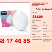 LÁMPARA LED DE TECHO MODELO DIAMANTE - Img 54823510