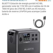 BLUETTI Estación de energía portátil AC180 batería de reserva LiFePO4 de 1152 Wh con 2 - Img 55826810