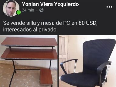 Vendo silla de PC en 50 USD y mesa en 30 USD - Img 64124305