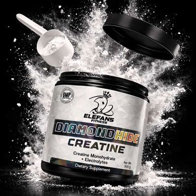 Creatina Monohidratada + Electrolytes DiamondHide (Elefans Fitness) 300gr - 60serv - 2/5