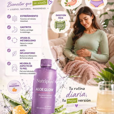Aloe Glow Nutriplus de FARMASI. Favorece una digestión saludable y un microbioma intestinal equilibrado. - 3/3