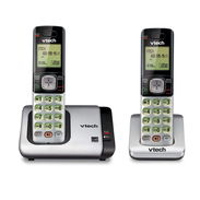 Teléfono Inalámbrico VTech DECT 6.0 con Identificador de Llamadas – Plata/Negro (2 Auriculares) - Img 55808583