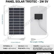 Panel solar con salida USB A ideal para carga de celulares - Img 54371750