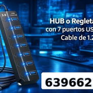 💻 Regleta USB de 7 Puertos - ¡Más Conexión! - Img 54555907