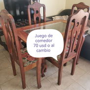 Vendo juego de comedor 4 sillas - Img 57014138