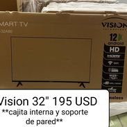 Smart TV Vision 32" con cajita interna y soporte de pared - Img 56853669
