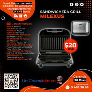 🧇 SANDWICHERA 🧇 GRILL MILEXUS 700W. MENSAJERÍA CON FACTURA Y GARANTÍA. TL 54833699 - Img 55599365