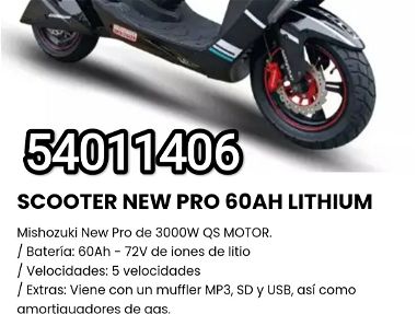 ¡¡¡¡SCOOTER Mishouzki NEW PRO 60AH LITHIUM de 3000W QS MOTOR. - Img main-image-45415866
