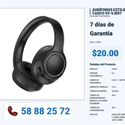 AUDÍFONOS ESTILO CASCO SY-VJE87 VPT-0020 - Img 55991416