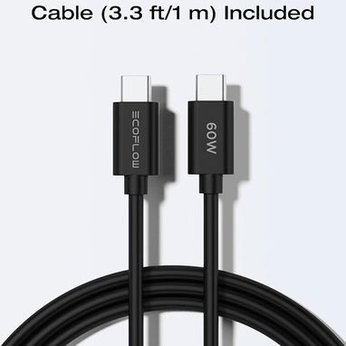 ECOFLOW Cargador USB C, bloque de carga rápida de 30 W GaN tipo C con enchufe plegable - Img 120120858