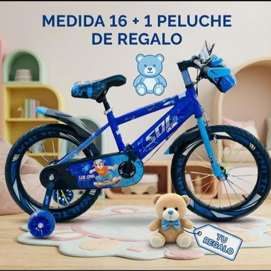 Bicicletas. Medida 16. Peluche de regalo con compra. - Img 123048157