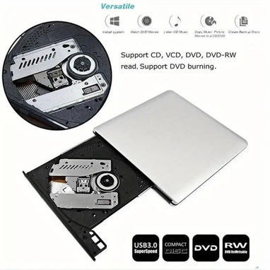 Unidad de DVD Externa USB 3.0 Compacta | PC y Accesorios | Nuevo | Garantía 5 | videojuegoshabana.com - Img 124238220