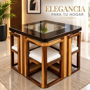 🌸🪑JUEGO DE COMEDOR PARA ESPACIOS PEQUEÑOS ( HOGAR O NEGOCIO) CATÁLOGO AL PRIVADO - Img 58213776