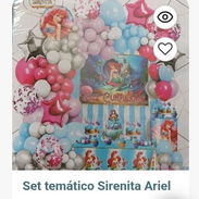 Set temático la sirena 🧜♀️ ariel - Img 58112721