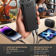 Cargador portátil 20mil ahm - Img 56667340