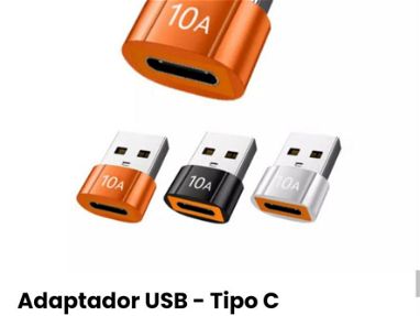 Cable OTG* Conector otg - microusb V8/ Adaptador otg USB - Tipo C para celular tablet laptop - Img 64769833