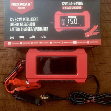 ‼️Cargador Inteligente de Baterías, 12v 15Ah 24v 8Ah. Compatible con LiFePO4 y Plomo Ácido. Cargador de 9 etapas. - Img 121752246