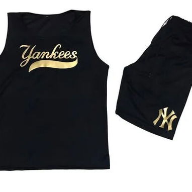 Conjuntos de Short y Camiseta o Desmangado. Colores Negro, Rojo, Azul, talla M y L - Img 121893070