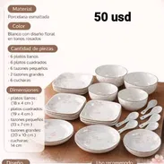 ‼️Juego de vajilla de porcelana, factura de compra ‼️ - Img 54934319