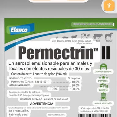 Elanco Insecticida Permectrin II (500 cup pepita de 2ml) - 2/3