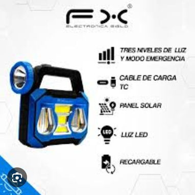 Lámpara LED Recargable con panel solar - 2/3