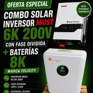 Inversor must 6k 200v con fase dividida bateria Felicity 8k Entrega de los equipos 3750 usd - Img 56081800