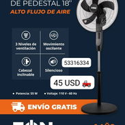 Ventilador de Pedestal de 18" Marca EÒN - Img 56503091