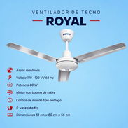 Ventilador de techo ROYAL - Img 55605634