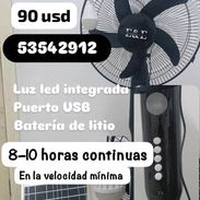 Ventiladores recargables con panel solar - Img 57649788