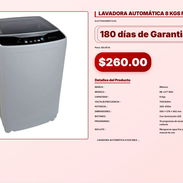 LAVADORA AUTOMÁTICA 8 KGS MILEXUS . - Img 57102633