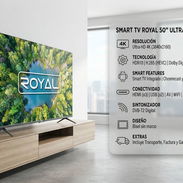 Smart TV ROYAL 50 pulgadas UHD 4K por $440 Con Envío, Factura y Garantía Total - Img 57917107