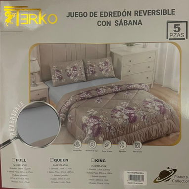 “Edredón Reversible TERKO – 5 Piezas” - Img 118821995