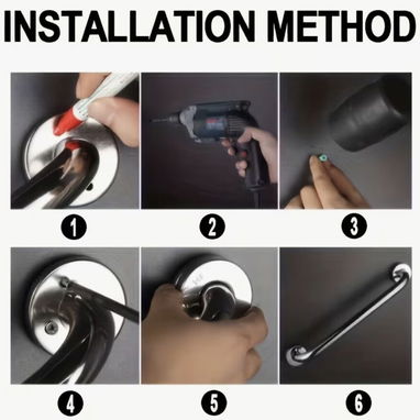 🚨 🚨 BARRA DE SEGURIDAD PARA EL BAÑO 🚿. ACCESORIOS DE SEGURIDAD Y APOYO - Img 120637123