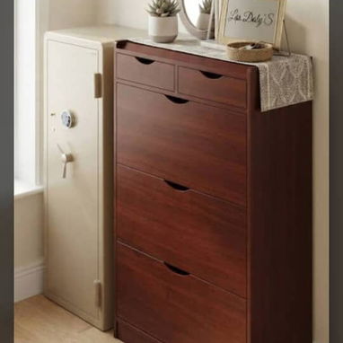 Zapateras de madera de gavetas antipolvo - 3/3