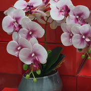 Flores artificiales orquídeas en maceta 🔰 40 cm de alto 24 USD - Img 57428718