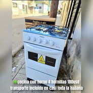 Cocina con horno de 4 hornillas y cocina drija de empotrar - Img 57901058