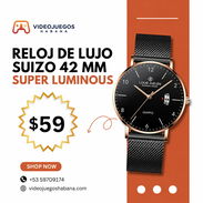 Reloj de Lujo Suizo 42 mm – Super Luminous | videojuegoshabana.com - Img 55497879