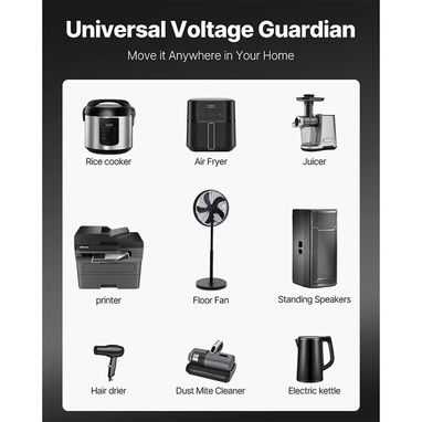 TRANSFORMADOR CONVERTIDOR DE VOLTAJE VEVOR 3000VA 110V 220V STEP UP DOWN AUTOMÁTICO NEGRO - Img 123063045