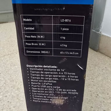 🔋65 USD🔋 VENTILADOR RECARGABLE STAVEL. MENSAJERÍA CON FACTURA Y GARANTÍA. TLF 54833699 - Img 107579329