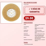 RELOJ DECORATIVO DE PARED . - Img 57882208