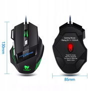 Mouse gamer con cable marca Tawolf M1 precio 15USD - Img 57046291