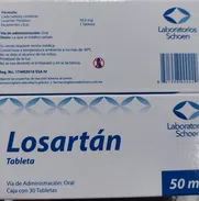 Losartan caja de 30 tabletas 50mg vence julio 26 - Img 47137734