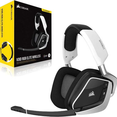 🎮 Auriculares Corsair VOID RGB Elite Wireless White 🎮 Noise Control🔹20Hz-30KHz🔹50mm🔹7.1🔹16H🔹iCUE 📦0km - Img 109838486