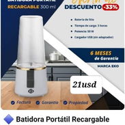 Batidora portátil Recargable 300ml - Img 56344664