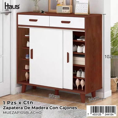 Zapatera de madera con cajones - Img 123523103