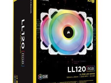 ❗️GGWP Store. Corsair LL120 RGB. Kit de 3 fanes + control Lighting Node Core - Img main-image